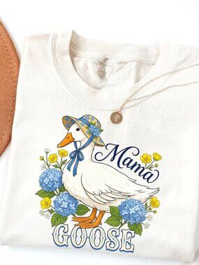 Mama Goose Tshirt, Funny Goose Shirt, Cute Mom Tee